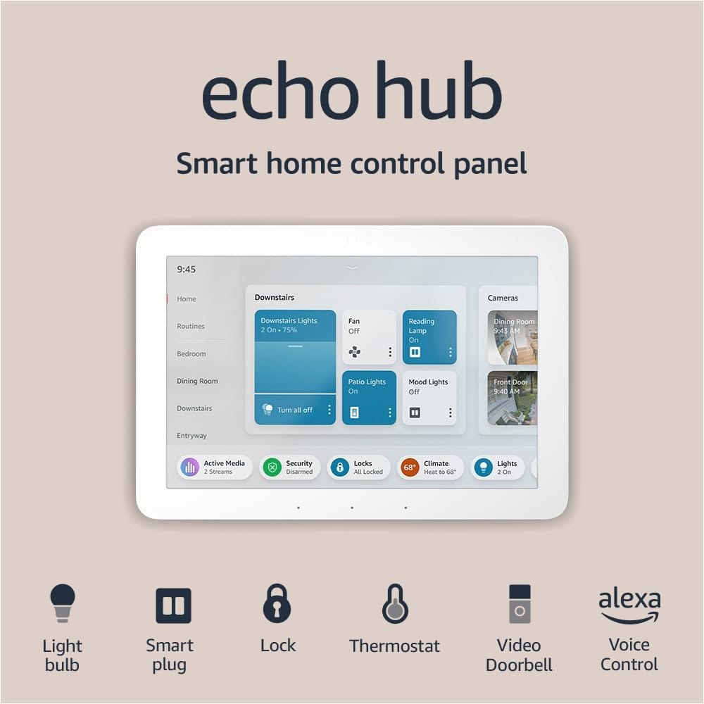 Amazon Echo Hub | 8" Smart Home Control Panel with Alexa — A New Era of Home Automation! 2 Amazon Echo hub
