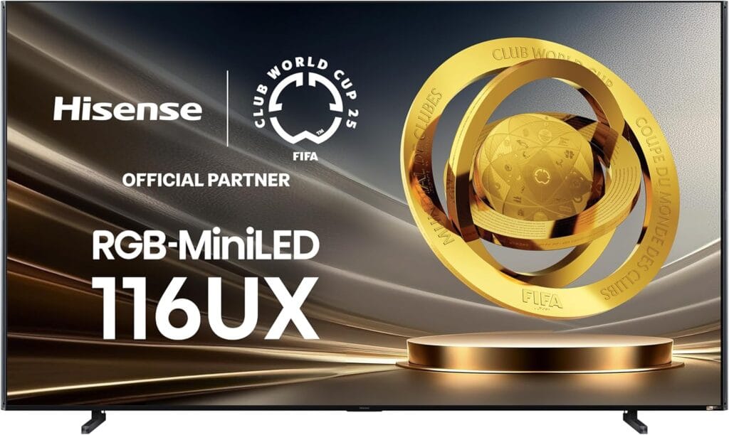 Hisense 116UX TriChroma Mini-LED TV: The Future of Color and Brightness on a Massive Scale 2 Hisense 116UX TriChroma Mini LED TV